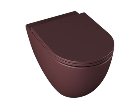 Infinity WC+Toilet Seat Maroon Red