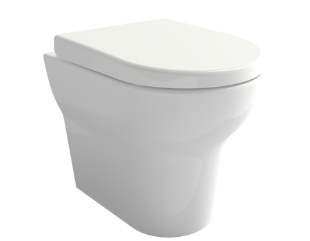 V Tondo wc solo + Toilet Seat  White Glossy