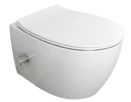 Sentimenti WC hot/cold mixer+Toilet Seat   White Glossy