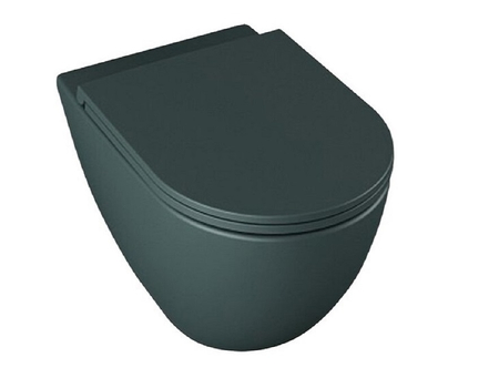 Infinity WC+Toilet Seat  Petrol Green Matt