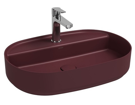 Infinity Washbasin 60 cm Maroon Red Matt
