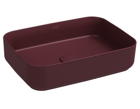 Infinity Washbasin 50   Maroon Red Matt