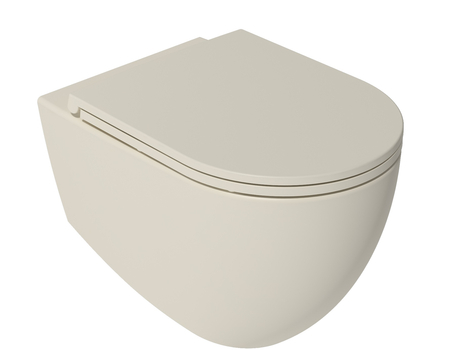 Infinity WC+Toilet Seat Ivory Matt