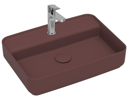 Infinity Washbasin 55 cm Maroon Red Matt