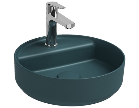 Infinity Washbasin 42 cm Petrol Green Matt