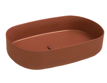 Infinity Washbasin 55 cm Terracotta Matt