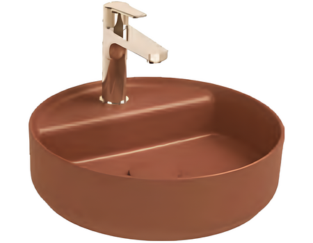 Infinity Washbasin 42 cm Terracotta Matt