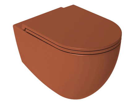 Infinity WC + Toilet Seat Terracotta