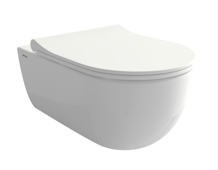 V Tondo WC bide pipe + Toilet Seat    White Glossy