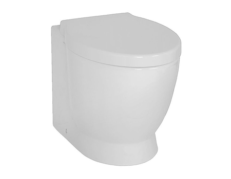 Sunrise WC solo + toilet seat White Glossy