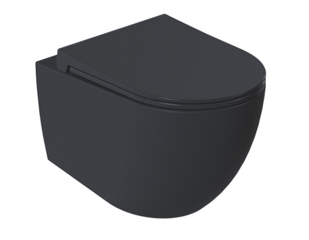 Siena WC wall hung rimless  Matt Anthracite