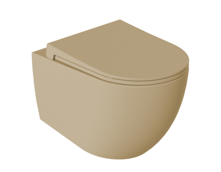 Siena WC wall hung rimless Matt Cashmere