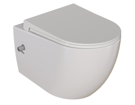 Siena WC wall hung rimless White (with bidet hole)