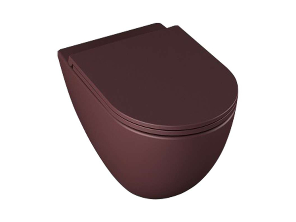 Infinity WC+Toilet Seat Maroon Red