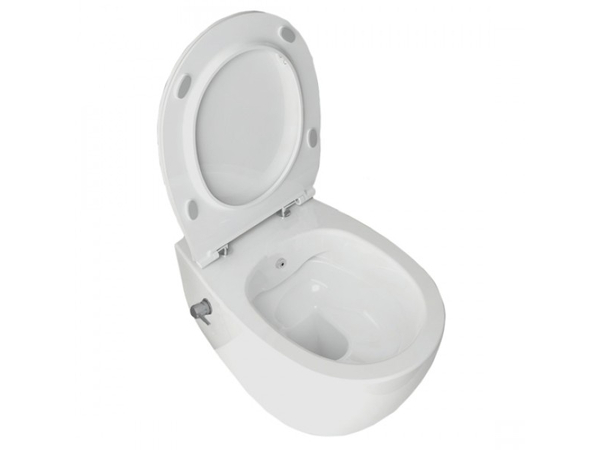 Sentimenti WC hot/cold mixer+Toilet Seat   White Glossy