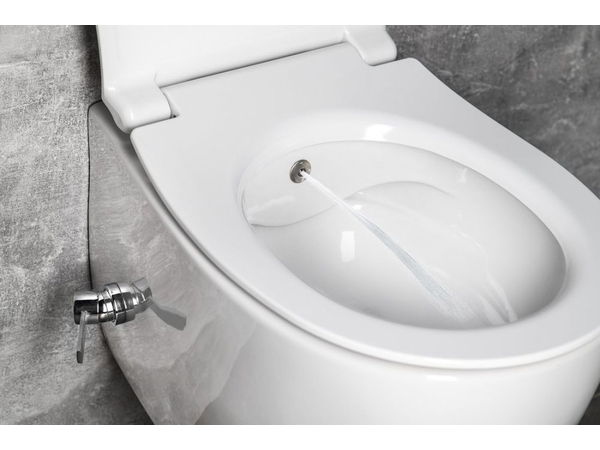Sentimenti WC hot/cold mixer+Toilet Seat   White Glossy