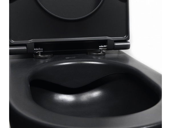Infinity WC+Toilet Seat  Black Matt