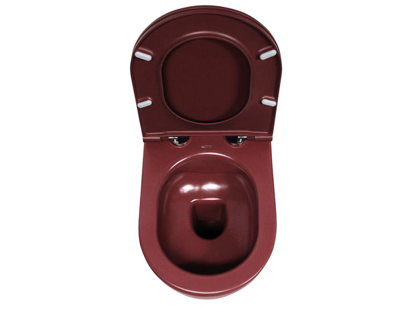 Infinity WC+Toilet Seat Maroon Red