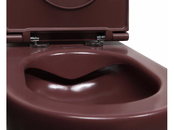 Infinity WC+Toilet Seat Maroon Red