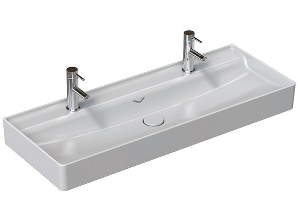 VEA countertop Washbasin , 121 cm , 2 HOLES