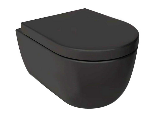 V Tondo WC + Toilet Seat   Anthracite Matt