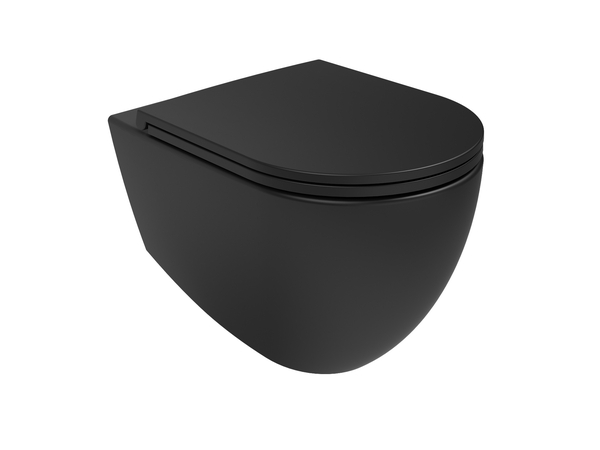 Infinity WC+Toilet Seat  Black Matt