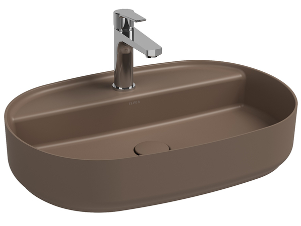 Infinity Washbasin 60 cm Taupe Matt
