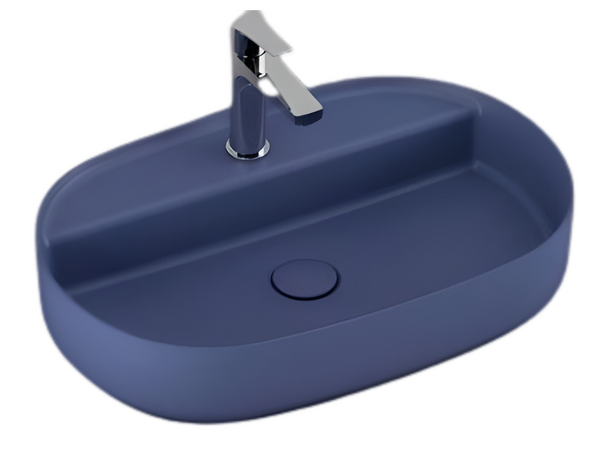 Infinity Washbasin 60 cm Blue Matt
