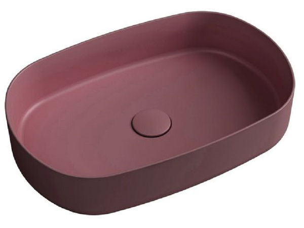Infinity Washbasin 55 cm Maroon Red Matt