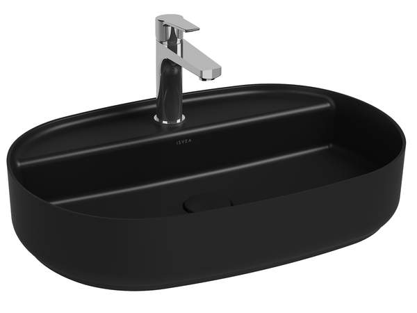 Infinity Washbasin 60 cm Black Matt