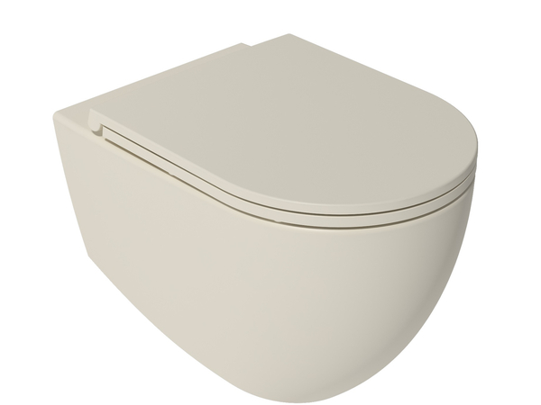 Infinity WC+Toilet Seat Ivory Matt