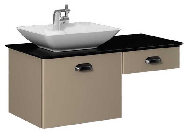 Bei 100cm  Black & Taupe