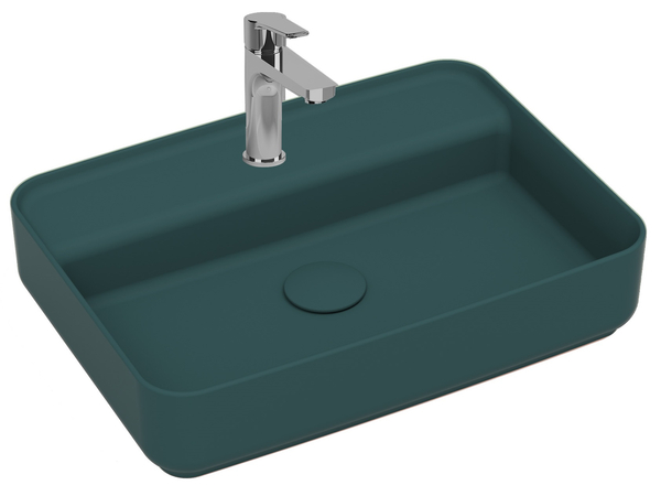 Infinity Washbasin 55 cm Petrol Green Matt