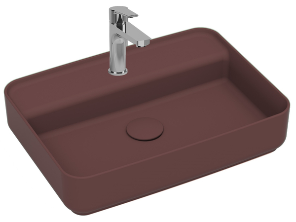Infinity Washbasin 55 cm Maroon Red Matt