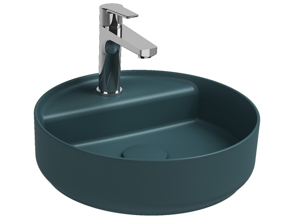 Infinity Washbasin 42 cm Petrol Green Matt