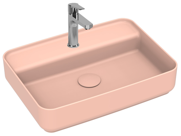 Infinity Washbasin 55 cm Salmon Matt