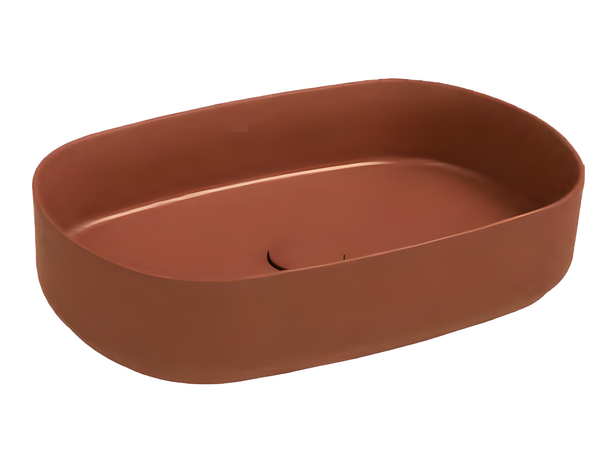 Infinity Washbasin 55 cm Terracotta Matt