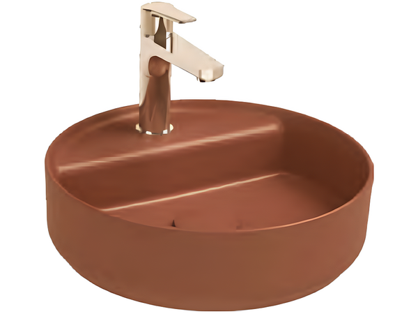 Infinity Washbasin 42 cm Terracotta Matt