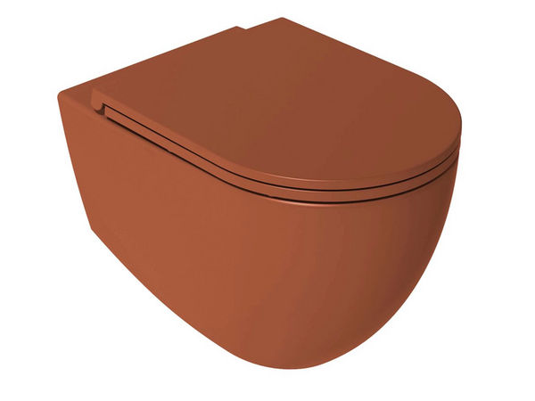 Infinity WC + Toilet Seat Terracotta