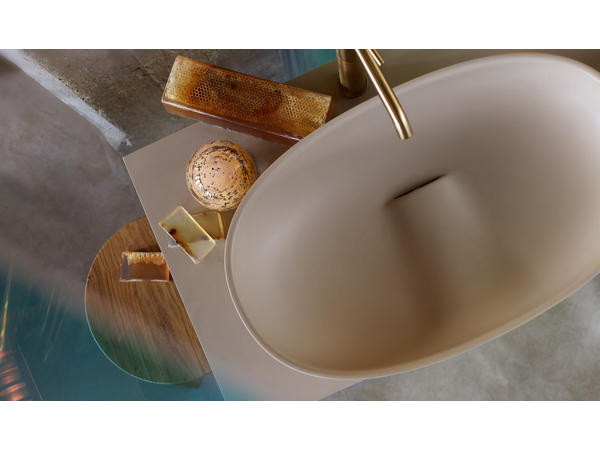 Bella 650*390 Washbasin Silkstone Matte Grey