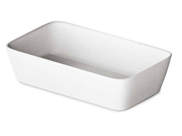 Quadro On 555*335 Washbasin Silkstone Matte White