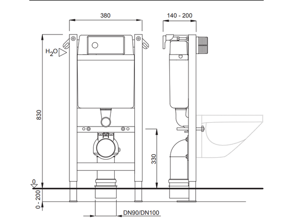 Liv-Fix WC 6052 83 cm