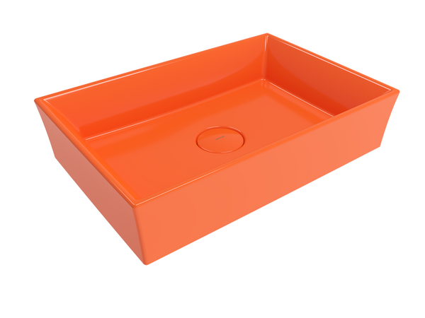 Cesena Rectangular Basin Shine Orange