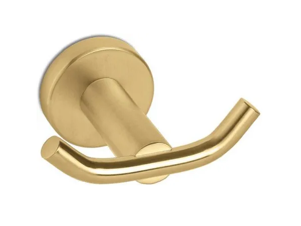 Vema brushed gold double hook