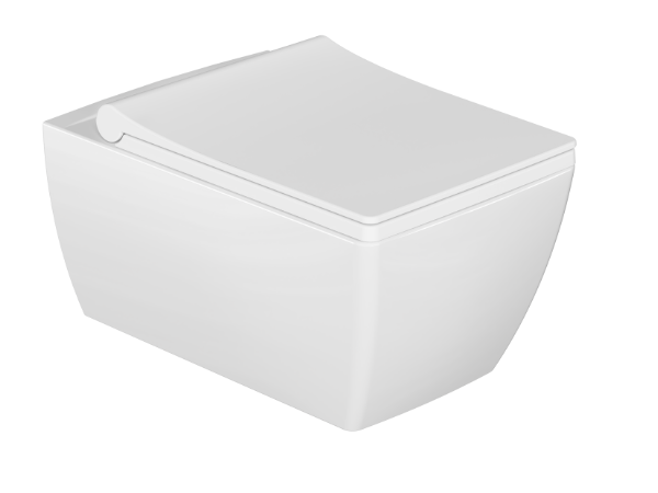 First  WC wall hung rimless white (without bidet hole)