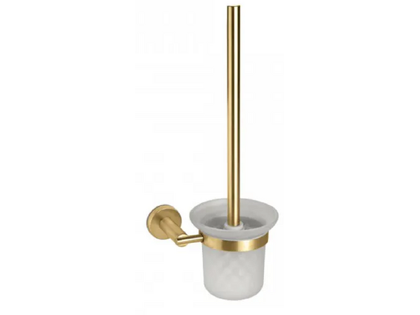 Vema brushed gold wc brush holder