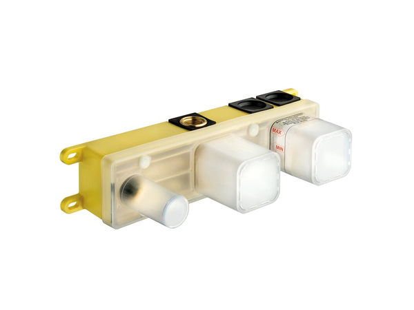 CRISTINA set for single-control wall-mounted shower/bathtub mixer, control on the right
