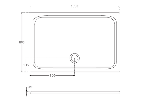 Isvea Shower Tray  80*120