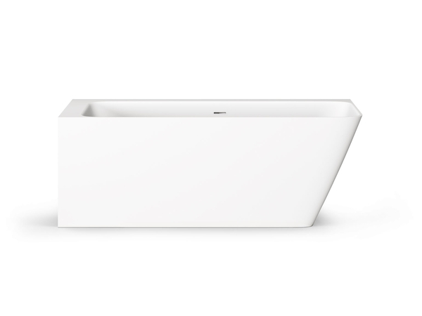 QUADRO WALL corner D 1600*750 Bathtub Silkstone Matte White