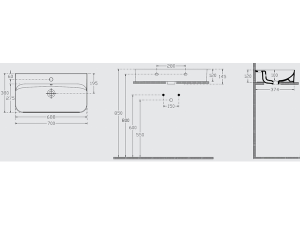Sistema U  70 cm